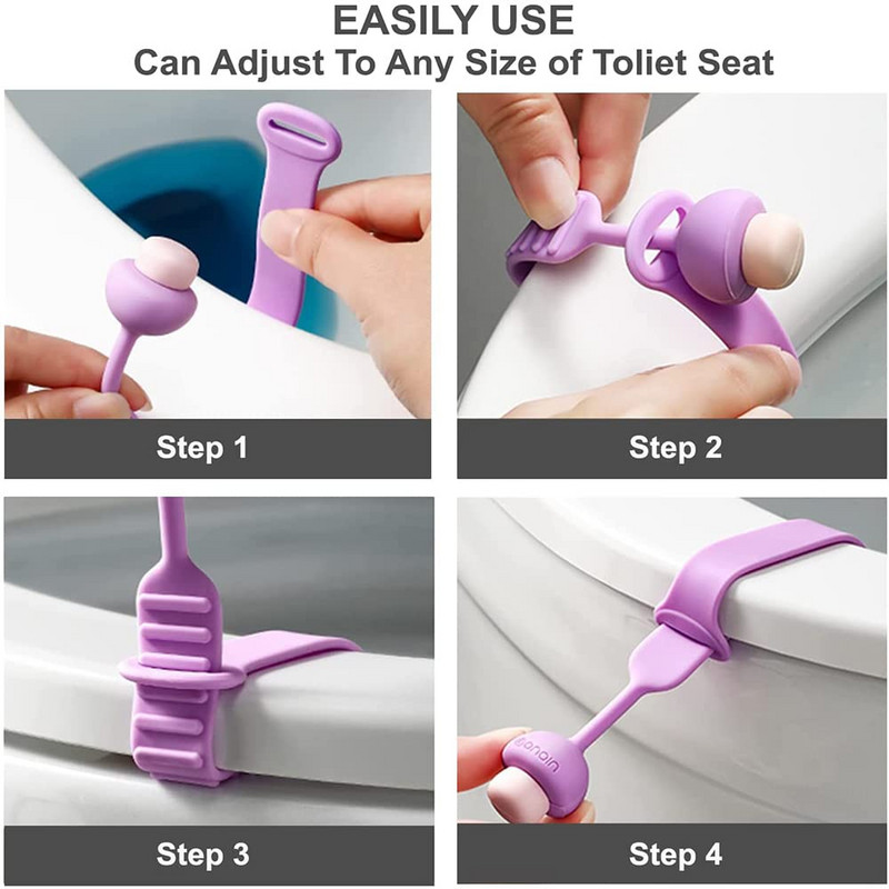 Silikonska ručka podizača WC sjedala Podizač WC poklopca Podizač WC poklopca, izbjegavajte dodirivanje Ručka WC poklopca za kupaonicu Hom
