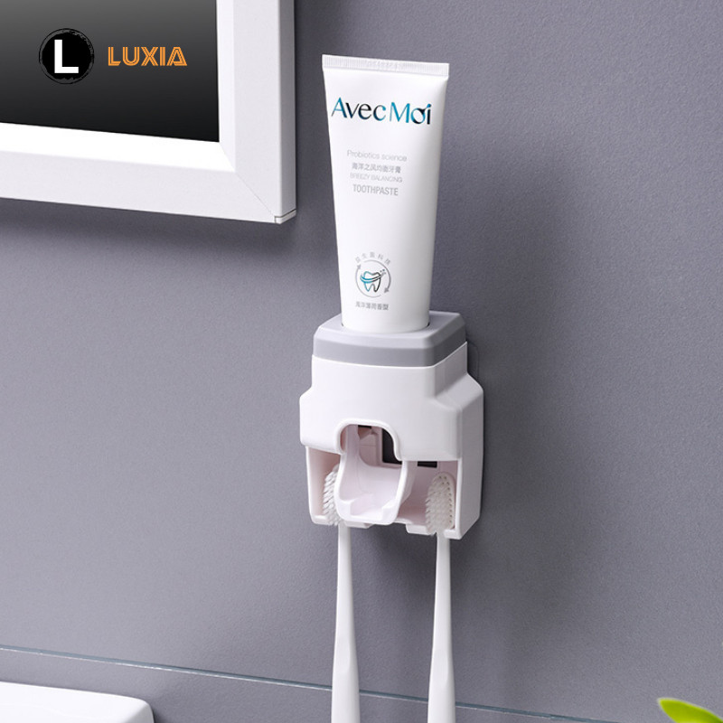 Automatski zidni držač za četkicu Set Automatski dozator paste za zube Vodootporni kupaonski dodaci Cjedilo za pastu za zube