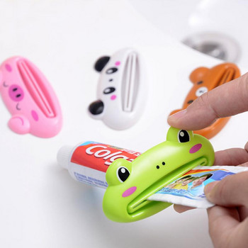 1 τμχ Αξεσουάρ στοματικής φροντίδας Σετ οδοντόκρεμας Squeezer Cartoon Animals Rolling Toothpaste Squeezer Dispenser Θήκη οδοντόκρεμας