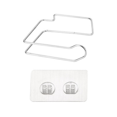 Akrilinis tualetinio popieriaus laikiklis servetėlių stovo sienoje montuojamas vonios kambarys virtuvės ritininis laikiklis popieriaus servetėlių stovo kabliukas Šiuolaikinė juoda kabykla