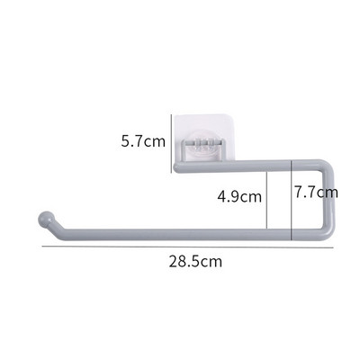 Akrilinis tualetinio popieriaus laikiklis servetėlių stovo sienoje montuojamas vonios kambarys virtuvės ritininis laikiklis popieriaus servetėlių stovo kabliukas Šiuolaikinė juoda kabykla