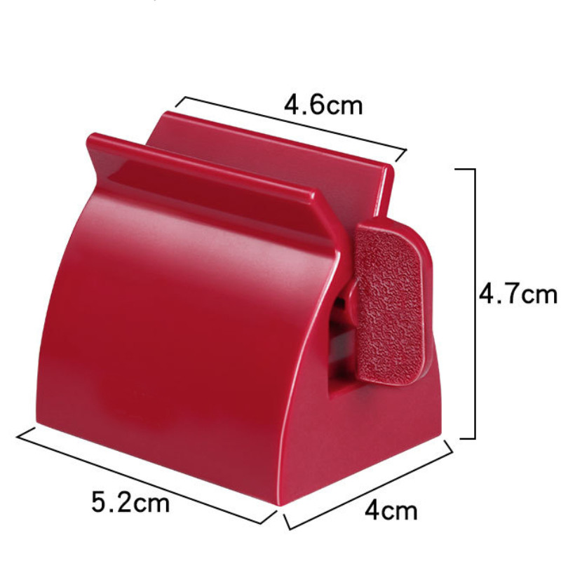 1kom crvena pasta za zube Tuba Cjedilo Ručno Cjedilo pasta za zube Jednostavan prijenosni dozator Kupaonski pribor Članci