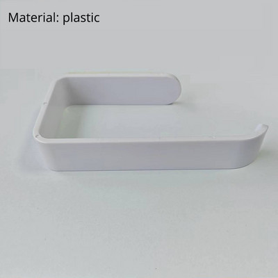 Držač akrilnog toaletnog papira Stalak za maramice Zidna kupaonica Držač za kuhinjske role Stalak za papirnate maramice Kuka Moderna crna vješalica