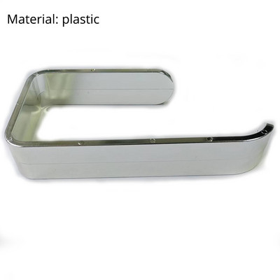 Držač akrilnog toaletnog papira Stalak za maramice Zidna kupaonica Držač za kuhinjske role Stalak za papirnate maramice Kuka Moderna crna vješalica