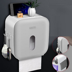 Zidni držač za toaletni papir, postolje, vodootporni držač za dozator papirnatih ručnika, kutija za maramice, držač za toaletni papir