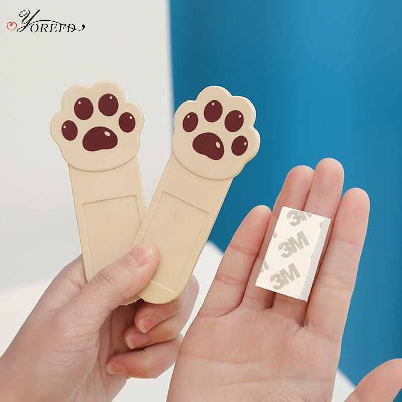 OYOREFD 2kom Slatka mačja šapa za podizanje WC sjedala Kreativni uređaj za podizanje WC školjke Izbjegavajte dodirivati ručku poklopca WC školjke WC pribor