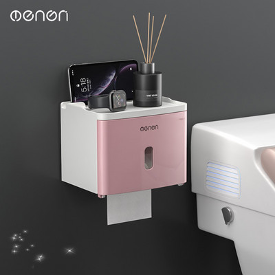 MENGNI kvaliteetne tualettpaberi hoidik, veekindel kudede hoiukarp, seinakinnitus WC-rulli korraldaja Vannitoa tarvikute komplektid