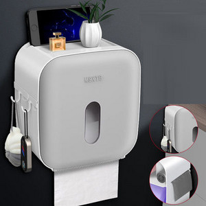 Višenamjenska kutija za maramice Stalak za pohranu papira u roli bez bušenja Kuhinjska zidna viseća ladica Držač toaletnog papira za kupaonicu