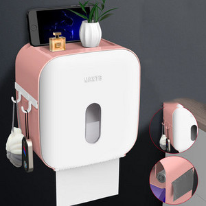 Višenamjenska kutija za maramice Stalak za pohranu papira u roli bez bušenja Kuhinjska zidna viseća ladica Držač toaletnog papira za kupaonicu