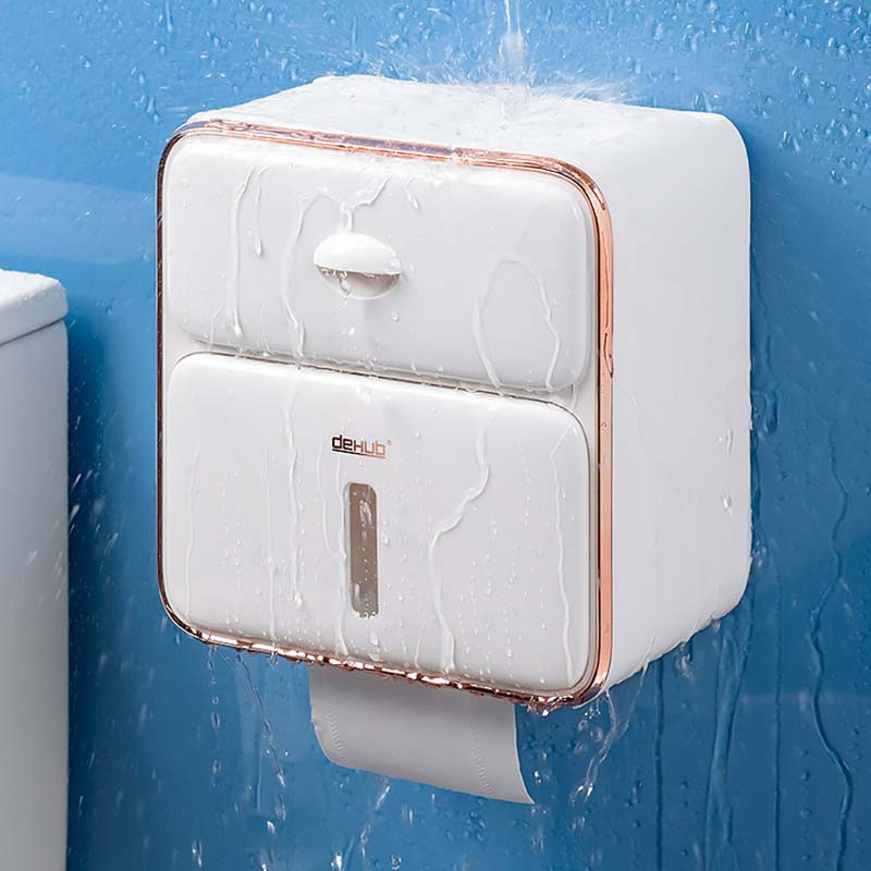 Višenamjenska kutija za maramice Stalak za pohranu papira u roli bez bušenja Kuhinjska zidna viseća ladica Držač toaletnog papira za kupaonicu