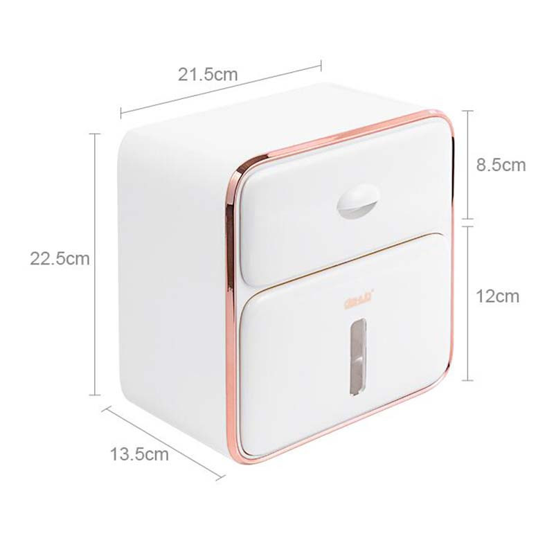 Višenamjenska kutija za maramice Stalak za pohranu papira u roli bez bušenja Kuhinjska zidna viseća ladica Držač toaletnog papira za kupaonicu