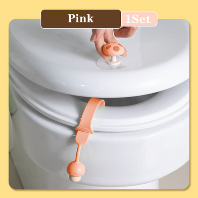 Poklopac WC sjedala Podizač poklopca Prsten u obliku gljive Flaper Ručka Držač Silikonski pribor za kupaonicu u kućanstvu Izbjegavajte dodirivanje