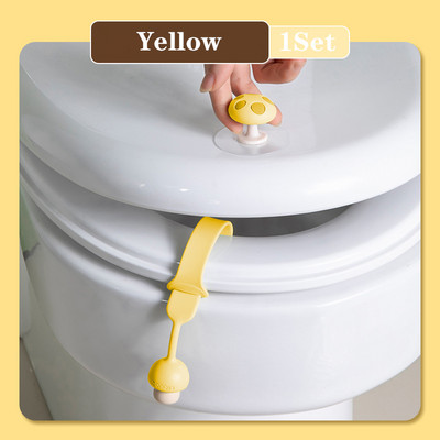 Poklopac WC sjedala Podizač poklopca Prsten u obliku gljive Flaper Ručka Držač Silikonski pribor za kupaonicu u kućanstvu Izbjegavajte dodirivanje