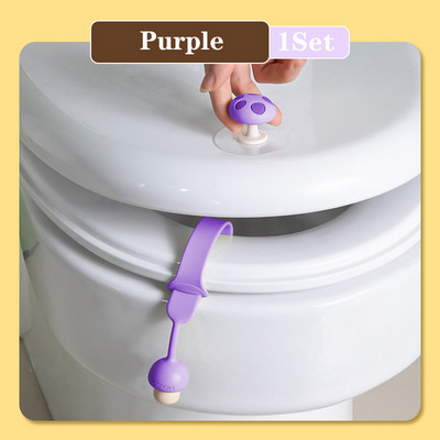 Poklopac WC sjedala Podizač poklopca Prsten u obliku gljive Flaper Ručka Držač Silikonski pribor za kupaonicu u kućanstvu Izbjegavajte dodirivanje