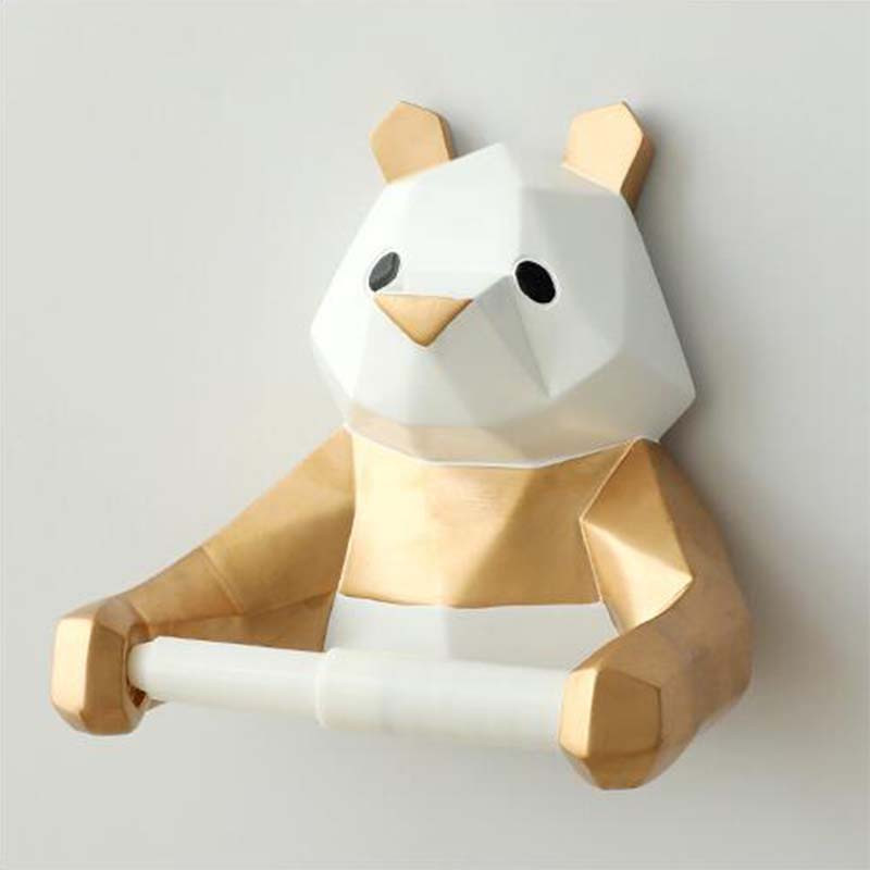 Panda Zidni nosač Rola papira Držač ručnika Držač maramica Vješalica za maramice WC Kupaonica Kuhinja Kupaonski organizator Kupaonski pribor