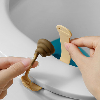 Creative Toilet Plunger Ανυψωτικό Κάθισμα Τουαλέτας Αντι-βρώμικο λαβή μεταφοράς Αποφύγετε την επαφή Χειρολαβή καπάκι τουαλέτας Ανυψωτικό αξεσουάρ μπάνιου