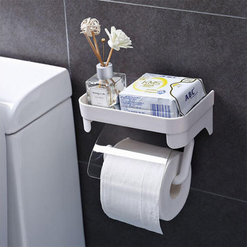 Прозрачна ролка хартия Държач за тоалетна хартия Аксесоари за тъкани Държачи за стелажи Стенен монтаж Кухня Аксесоари за баня Самозалепващи се