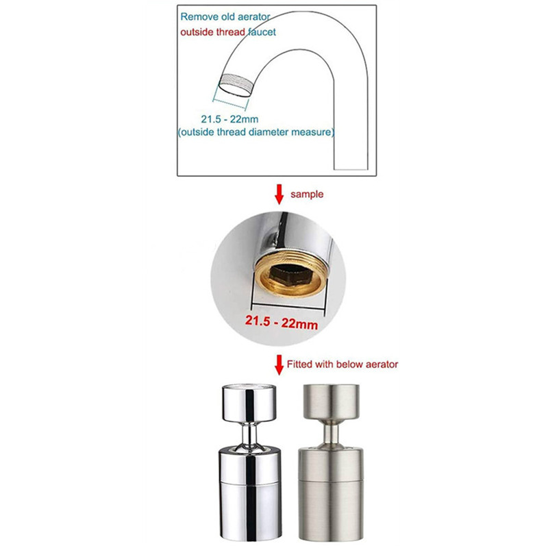 Glava perlatora za slavinu Filtarska slavina otporna na prskanje 22 mm uklonjiva kuhinjska slavina Mlaznica za uštedu vode Raspršivač 3 boje Slavina s mjehurićima