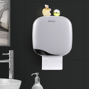 Държач за тоалетна хартия Водоустойчив Устойчив на прах Издръжлив държач за хартиени кърпи за баня за стена Кутия за баня