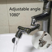 Univerzalna 1080° rotirajuća slavina Produžetak perlatora Plastični filter za prskanje slavine Mlaznica za mjehuriće Robotska ruka za kuhinju i kupaonicu