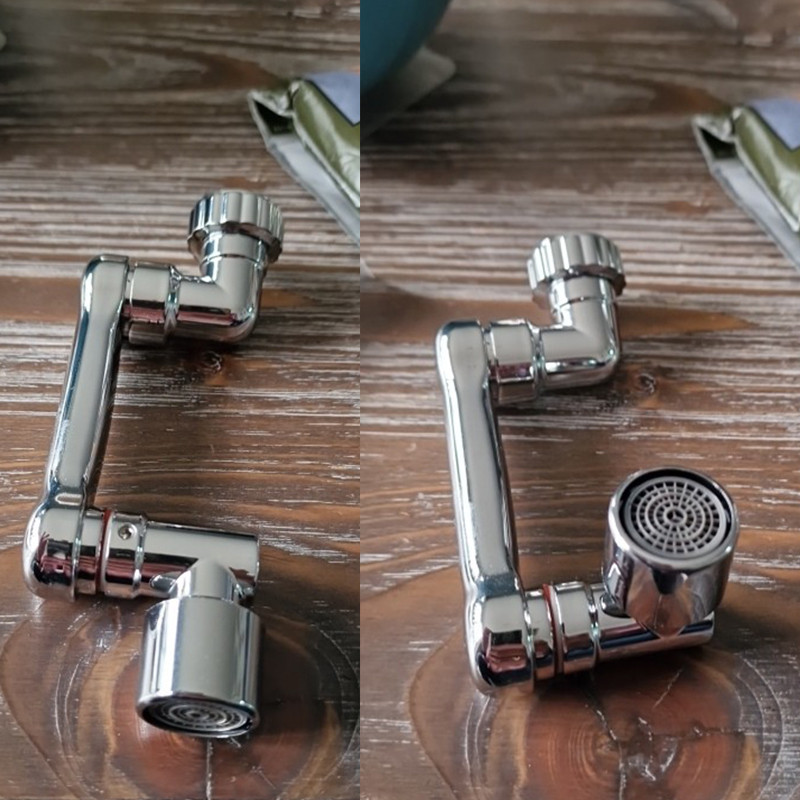 Univerzalna 1080° rotirajuća slavina Produžetak perlatora Plastični filter za prskanje slavine Mlaznica za mjehuriće Robotska ruka za kuhinju i kupaonicu