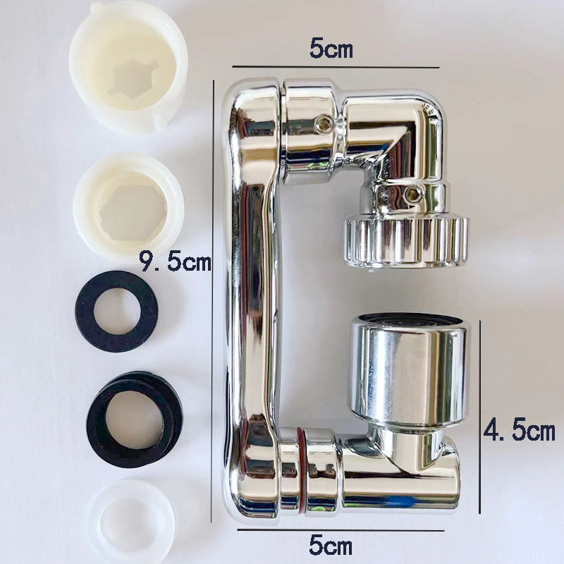 Univerzalna 1080° rotirajuća slavina Produžetak perlatora Plastični filter za prskanje slavine Mlaznica za mjehuriće Robotska ruka za kuhinju i kupaonicu