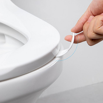 2 τεμ. TPR Κάλυμμα καθίσματος τουαλέτας Ανυψωτικό κάλυμμα καθίσματος κλειστού σκαμπό Ανυψωτικό κάλυμμα καθίσματος λαβή Ισχυρό καπάκι βεντούζας Ανυψωτικό καθίσματος τουαλέτας Μπάνιο