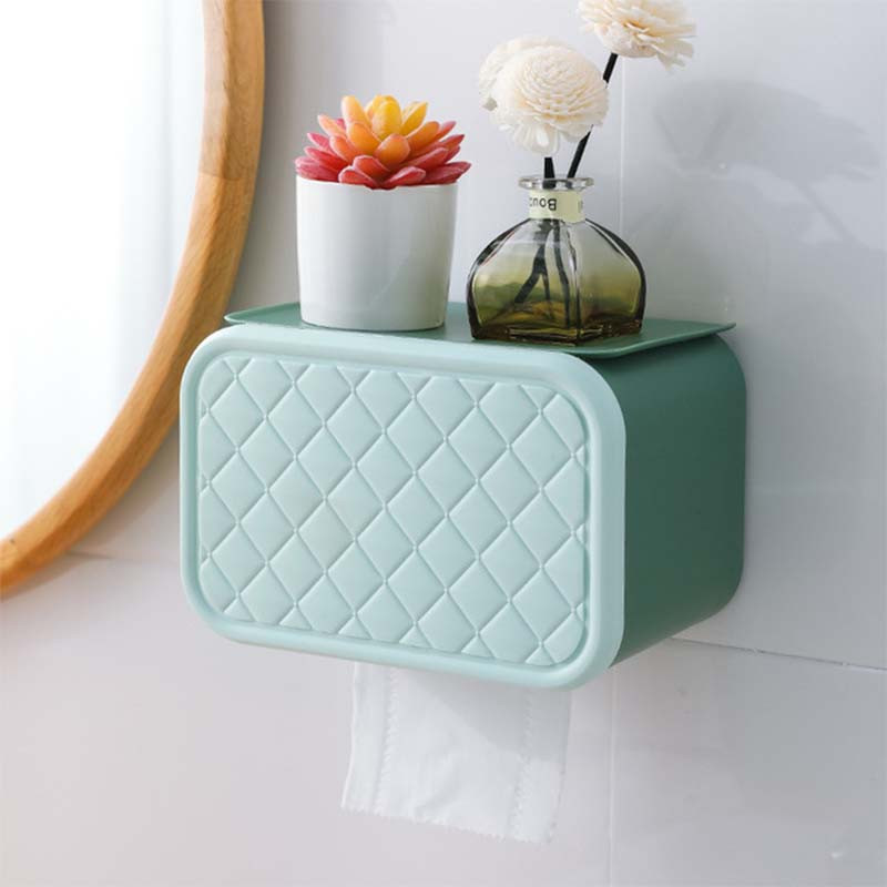 Zidni držač toaletnog papira Vodootporna ladica za papir Rola papirna cijev Kutija za pohranu Kreativna ladica Kutija za maramice Kućni organizator