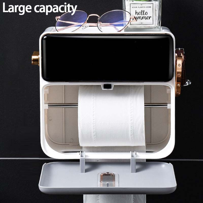 Držač papirnatih ručnika za toaletni papir Vodootporna kutija za maramice Zidni nosač Polica za pohranu Kutija za pohranu papira Kupaonski pribor