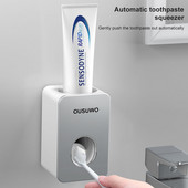 Držač četkice za zube Automatski dozator paste za zube Otporan na prašinu Ljepljivi usisni zidni stiskač paste za zube za kupaonicu