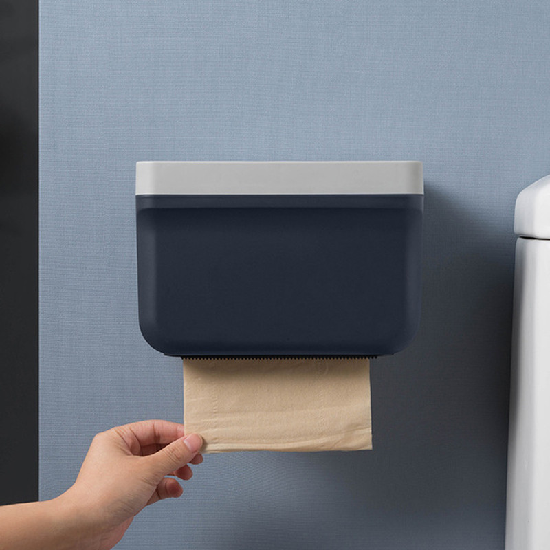 Kutija za toaletne maramice Vodootporni držač za papir Polica Kutija za pohranu Kreativni zidni nosač Držač za rolu papira Dozator Kupaonski proizvodi