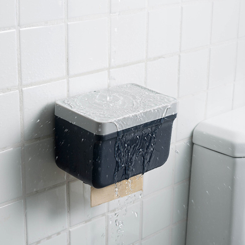 Kutija za toaletne maramice Vodootporni držač za papir Polica Kutija za pohranu Kreativni zidni nosač Držač za rolu papira Dozator Kupaonski proizvodi