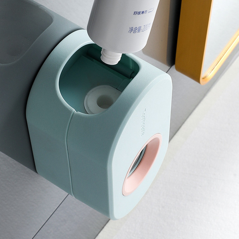 Kupaonski dodaci Automatski stiskač paste za zube bez probijanja Nosač za montiranje na zid Držač četkice za zube za dom