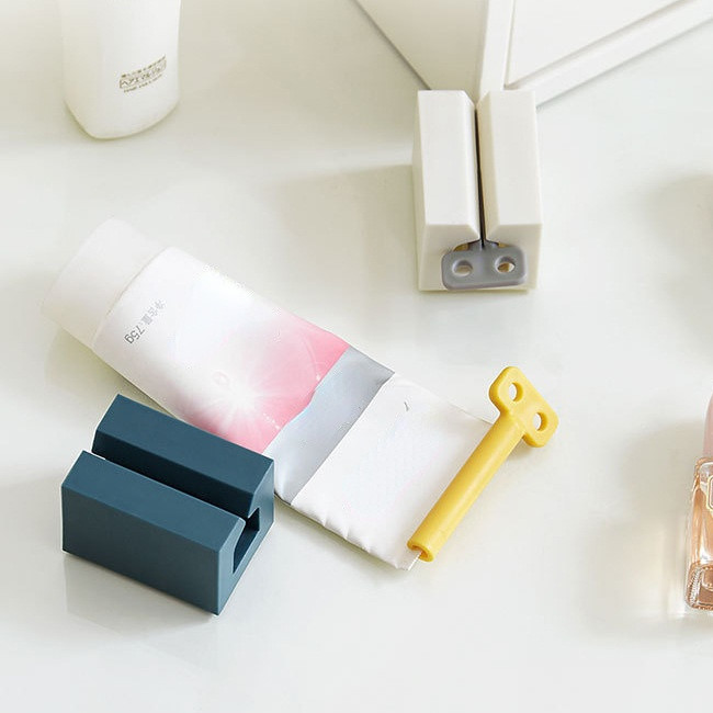 Višenamjenski kreativni držač za cijeđenje paste za zube na kotrljanje, dozator za čišćenje, organizator za kozmetiku, bez otpada Kupaonski pribor