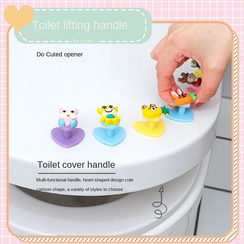 Podizač WC sjedala Closestool Podizači navlake za smrdljivu posudu Silikonska ručka protiv prljanja Ručka za podizanje Podizač poklopca WC školjke Preklopne ručke