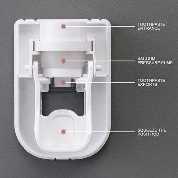 Креативна стойка за стена Автоматичен дозатор за паста за зъби Аксесоари за баня Водоустойчив Мързелива изстисквачка за паста за зъби Поставка за четка за зъби