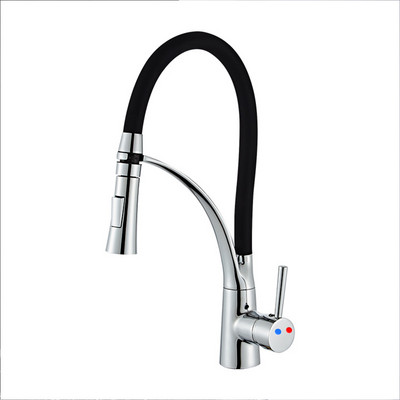 DQOK silika gel Nos Rotirajuća kuhinjska slavina za hladnu i toplu vodu u bilo kojem smjeru Crna Plava miješalica za vodu Ružičasta Kuhinjska slavina s jednom ručkom