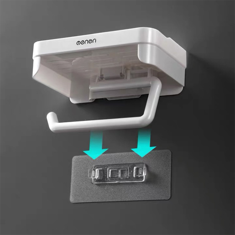 Kuhinjski držač toaletnog papira Rola pribora za papir Zidni nosač Samoljepljivi dodaci za maramice Držači za stalak Kupaonski pribor