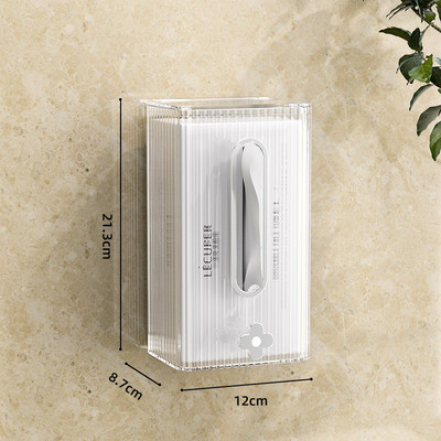 Papir Držač papira Kutija za papirnate ručnike Zidna pohrana ručnika za lice WC Kuhinjska svjetiljka Luksuzna prozirna ladica za papir