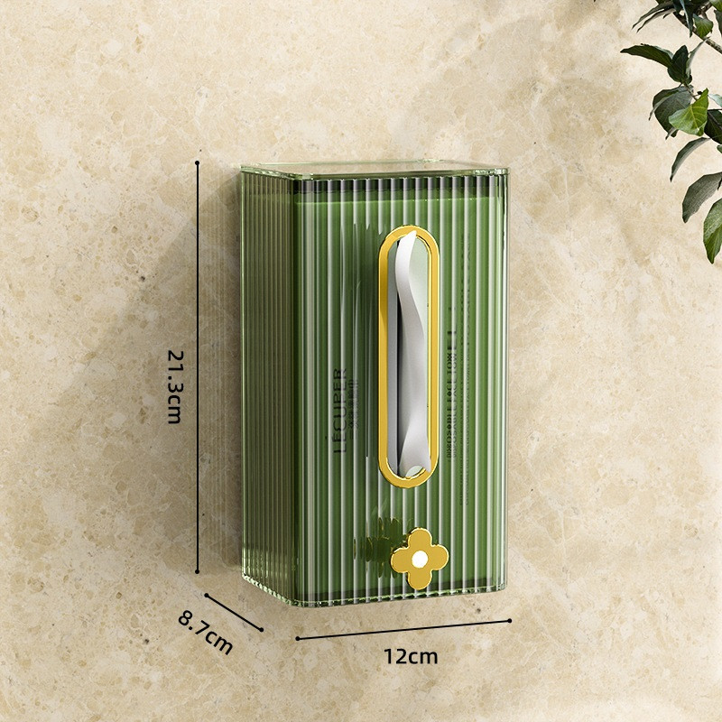 Papir Držač papira Kutija za papirnate ručnike Zidna pohrana ručnika za lice WC Kuhinjska svjetiljka Luksuzna prozirna ladica za papir