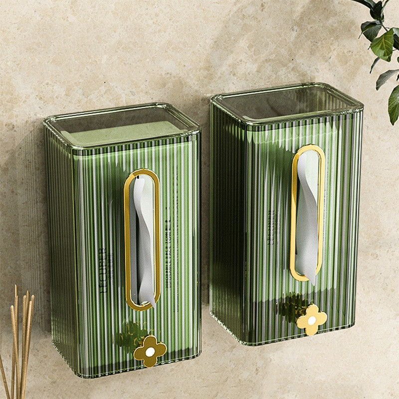 Papir Držač papira Kutija za papirnate ručnike Zidna pohrana ručnika za lice WC Kuhinjska svjetiljka Luksuzna prozirna ladica za papir