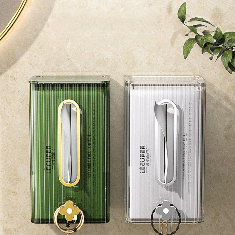 Papir Držač papira Kutija za papirnate ručnike Zidna pohrana ručnika za lice WC Kuhinjska svjetiljka Luksuzna prozirna ladica za papir