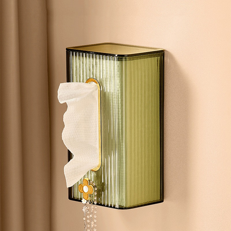 Papir Držač papira Kutija za papirnate ručnike Zidna pohrana ručnika za lice WC Kuhinjska svjetiljka Luksuzna prozirna ladica za papir