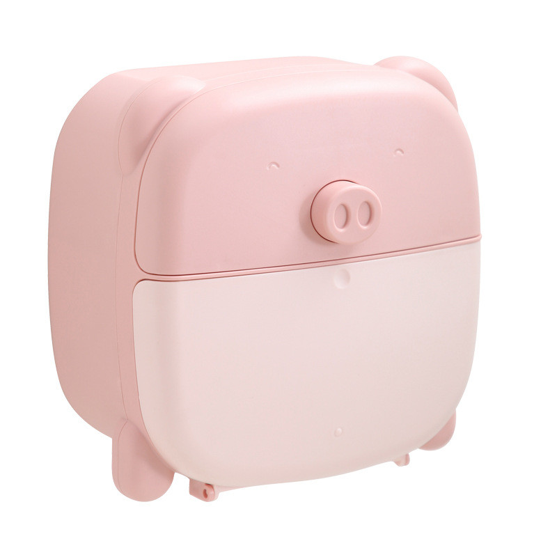 Medo svinja Zidni držač toaletnog papira Višenamjenska vodootporna kutija za pohranu Organizator Kutija za maramice Rola papira Kupaonica