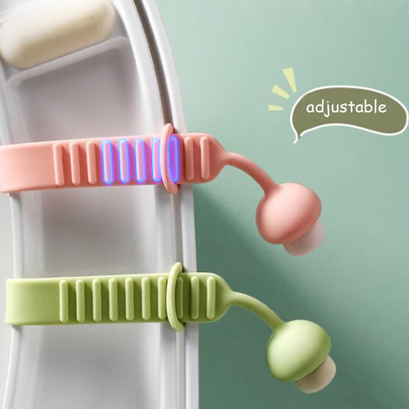 Prijenosni podizač WC sjedala Silikonska podesiva ručka za pokrivanje WC školjke protiv prljanja Kućna kupaonica Dodatna oprema za navlaku WC sjedala