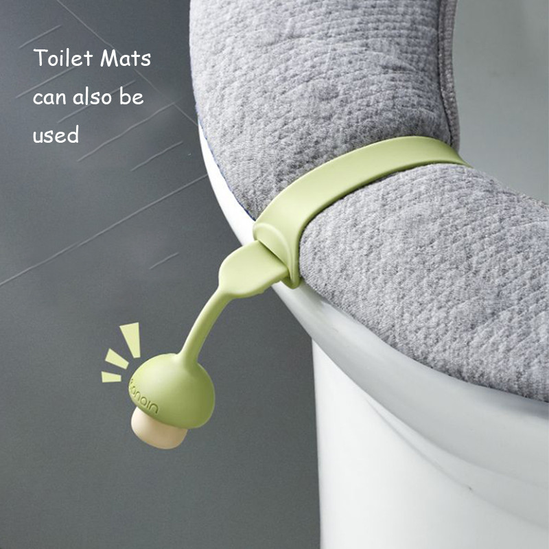 Prijenosni podizač WC sjedala Silikonska podesiva ručka za pokrivanje WC školjke protiv prljanja Kućna kupaonica Dodatna oprema za navlaku WC sjedala