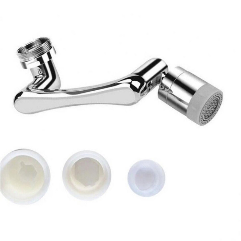 Univerzalna slavina s produžetkom rotacije od 1080°, mjehurić, filtar protiv prskanja, plastična kuhinjska slavina, mlaznica za uštedu vode, glava raspršivača