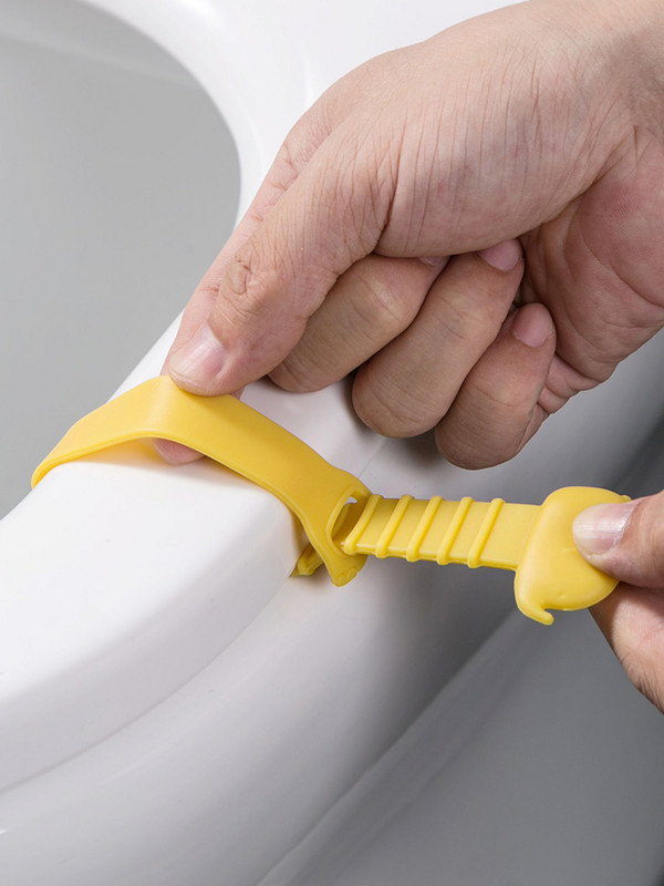 2 komada crtanog prijenosnog podizača navlake za WC sjedalo Sanitarni ormarić Ručka za podizanje navlake za sjedalo za putovanja Kućni proizvodi za kupaonicu