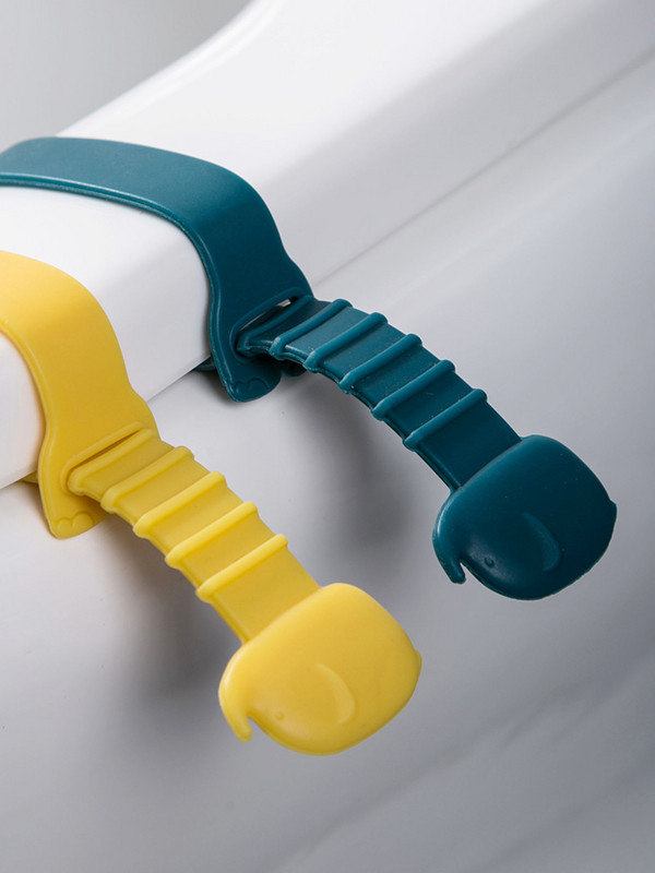 2 komada crtanog prijenosnog podizača navlake za WC sjedalo Sanitarni ormarić Ručka za podizanje navlake za sjedalo za putovanja Kućni proizvodi za kupaonicu