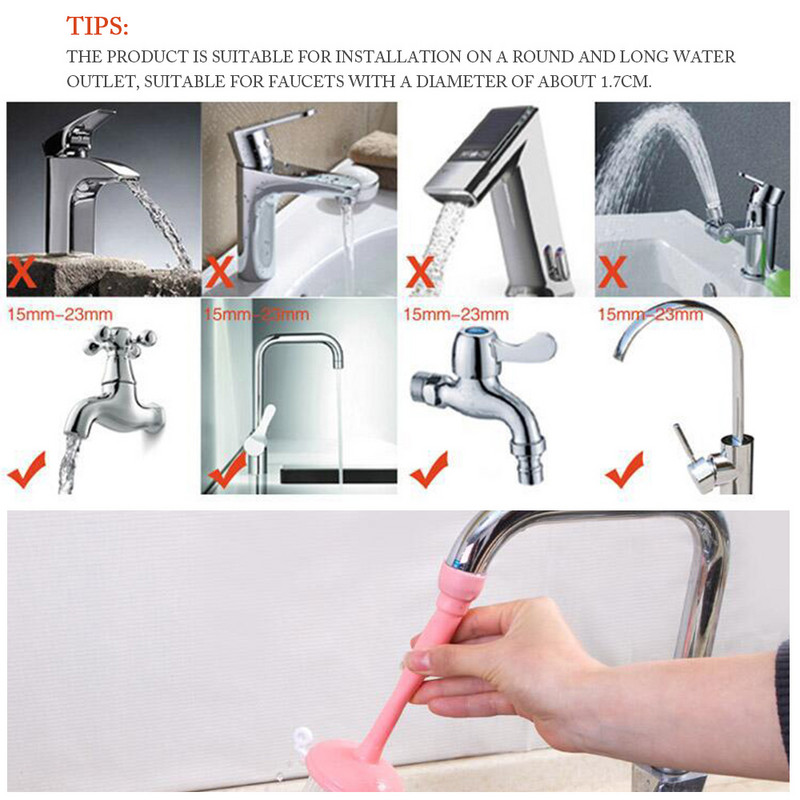 1 kom silikonska kuhinjska slavina za uštedu vode Filterr Glava Tap Extender Spray Kućni alat Boost Kitchen Accessories Mlaznica filtera za prskanje